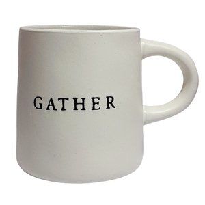 Magnolia Hearth and Hand GATHER Coffee Cup Farmhouse Thanksgiving Stoneware Mug